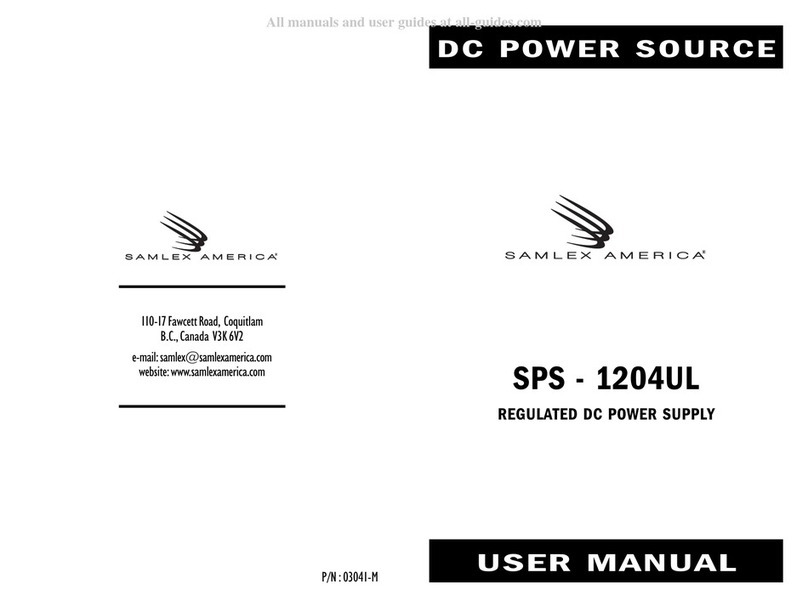 Samlexpower SPS - 1204UL user manual