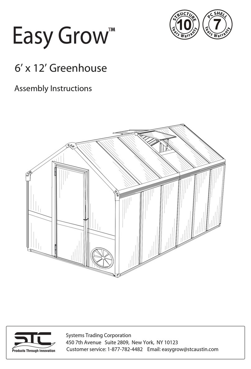 STC Easy Grow 6x12 Greenhouse Assembly instructions
