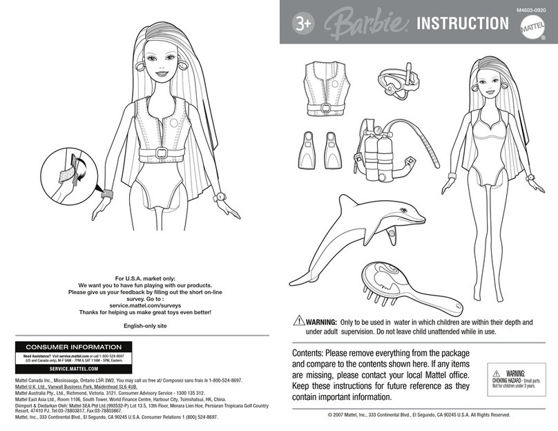Mattel Barbie M4603 instructions