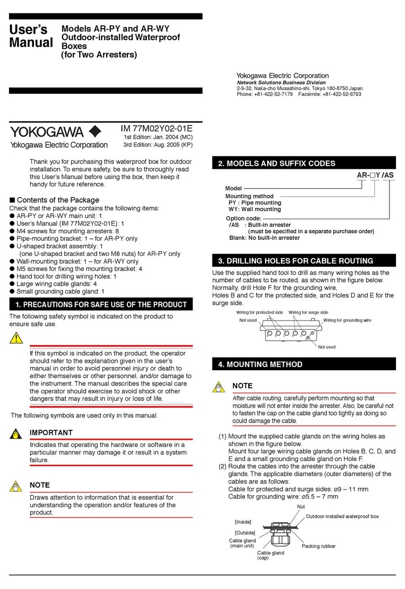 YOKOGAWA AR PY Series User manual