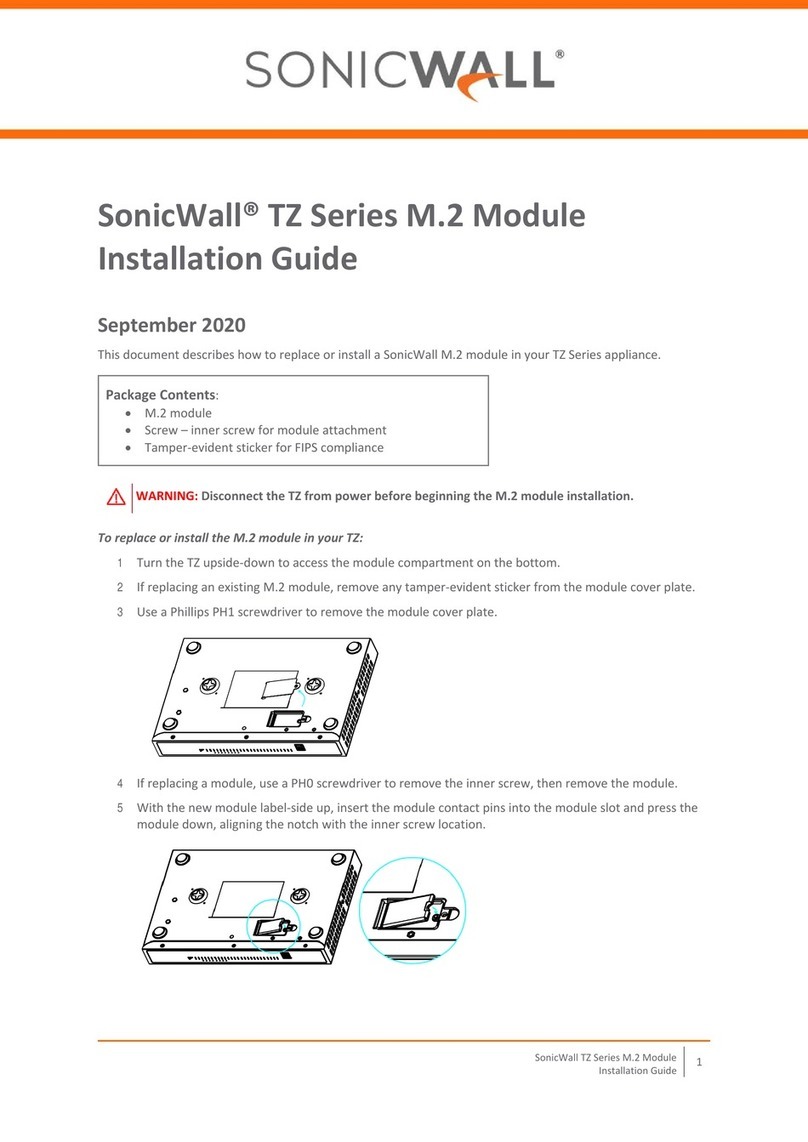 SonicWALL SonicWall M.2 installation guide