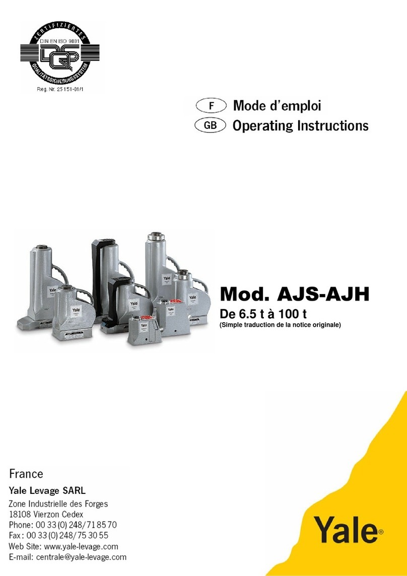 Yale AJS-65 User manual
