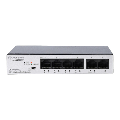 ANTIFERENCE Clear Switch CF-POE4/100 user guide
