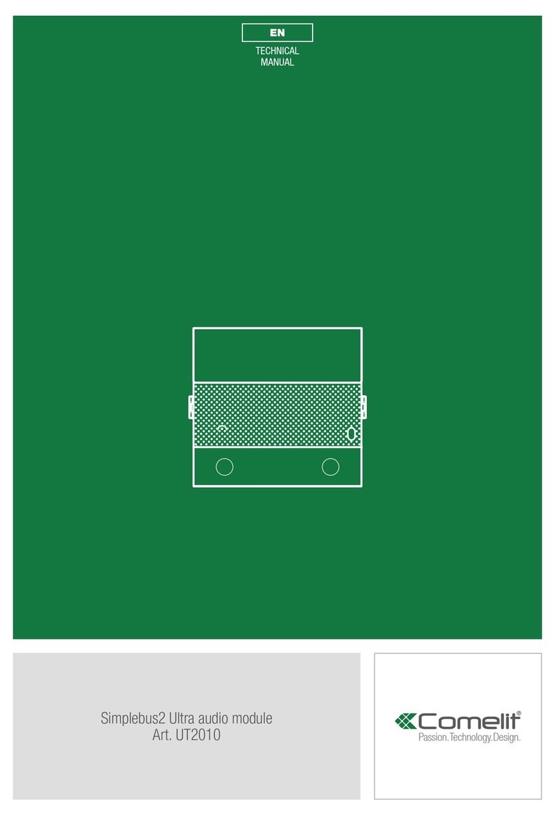 Comelit Simplebus2 Ultra UT2010 Technical manual