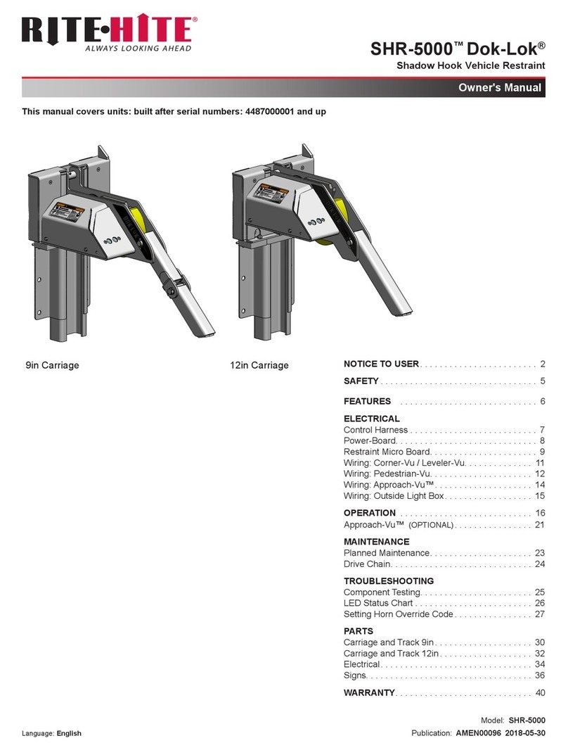 RITE-HITE Dok-Lok SHR-5000 owner's manual