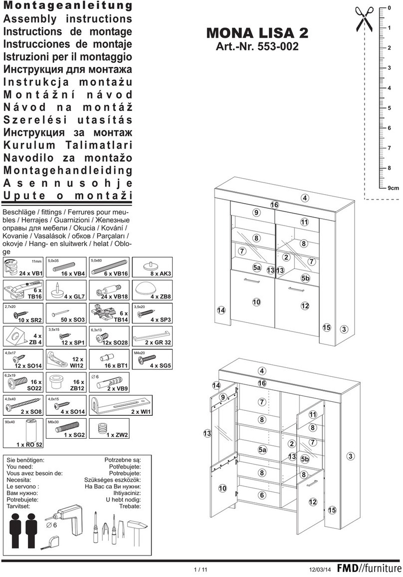 FMD Furniture MONA LISA 2 Assembly instructions