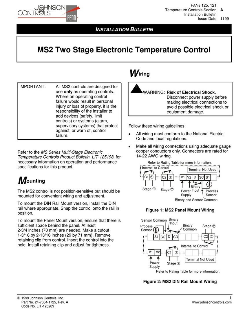 Johnson Controls MS2 Manual