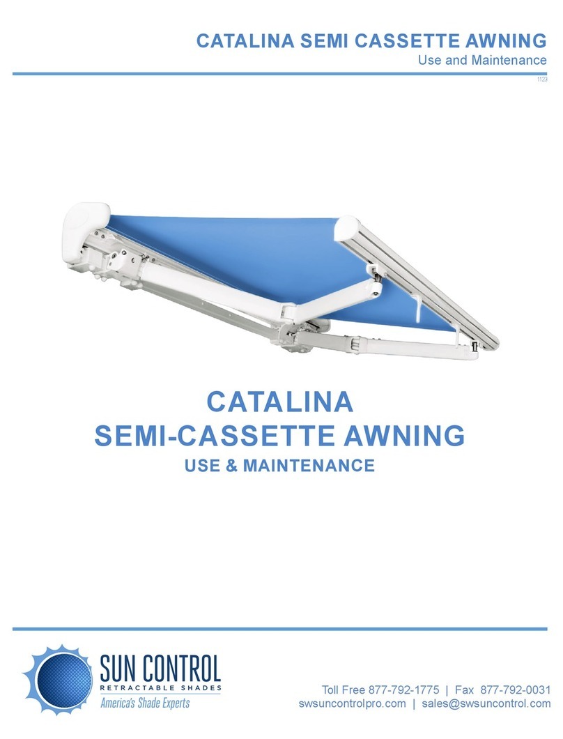 sun control Catalina Use and maintenance