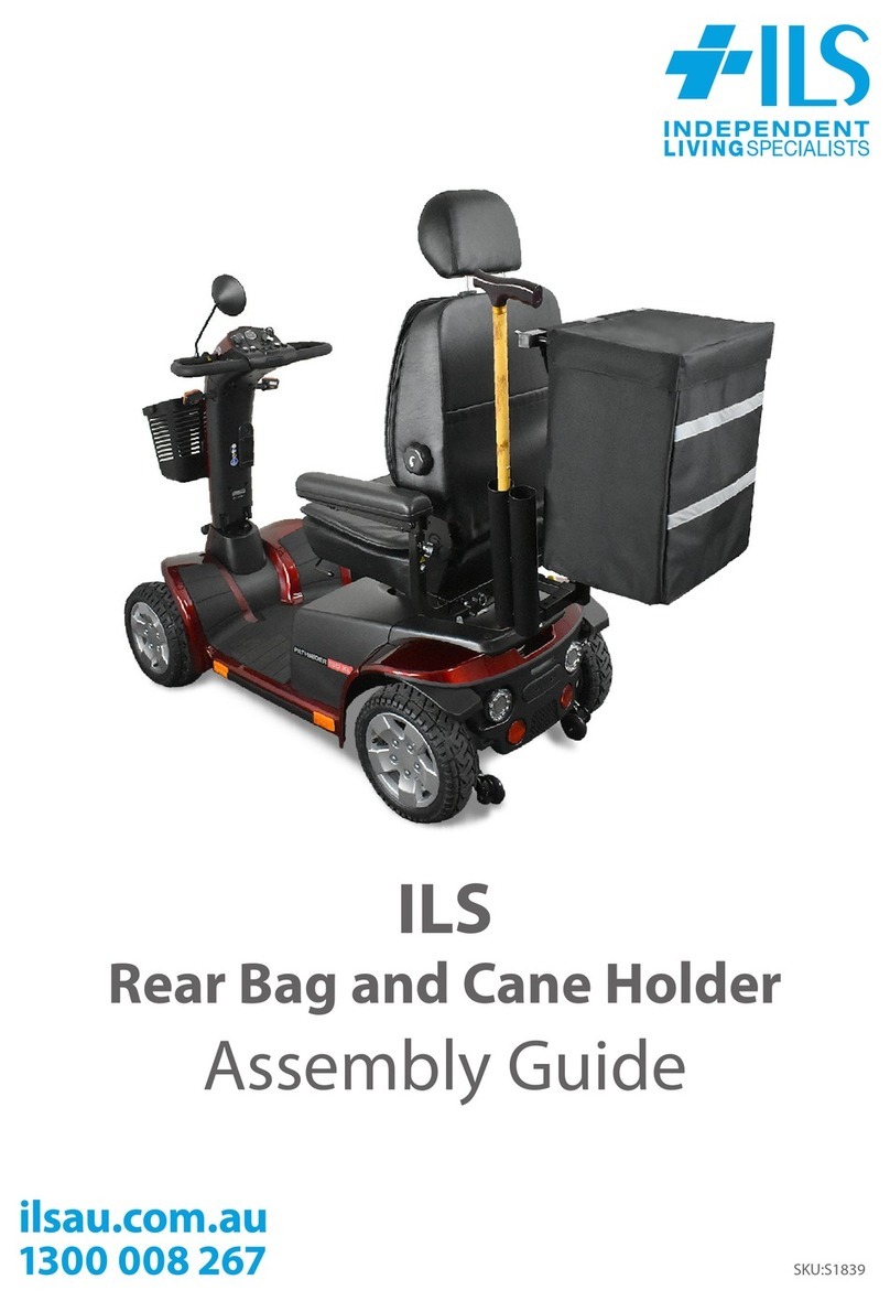 ILS Rear Bag and Cane Holder Assembly guide