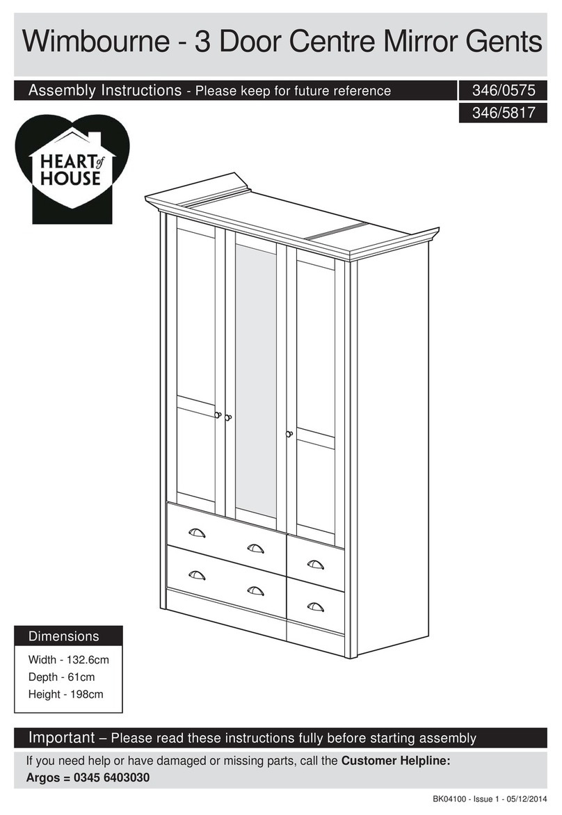 Heart of House Wimbourne Assembly instructions