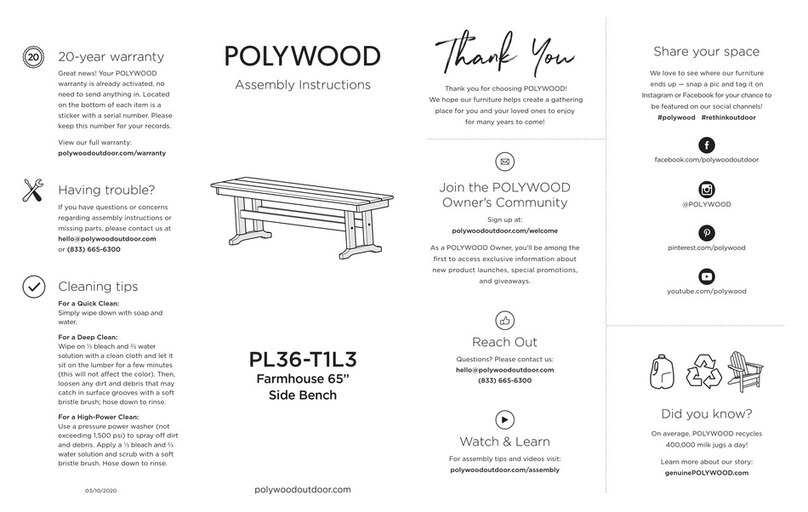 Polywood PL36-T1L3 User manual