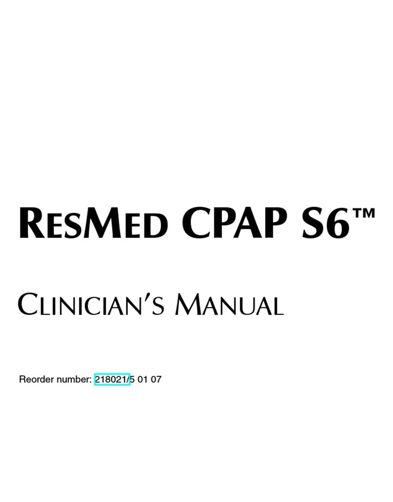 ResMed CPAP S6 Clinician manual