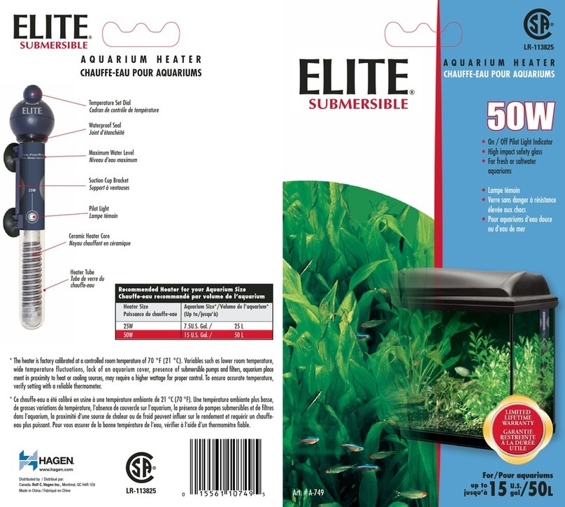 Hagen ELITE SUBMERSIBLE quick start guide