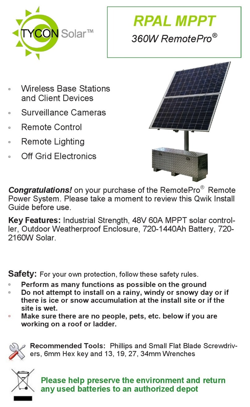 TYCON Solar RemotePro RPAL MPPT quick start guide