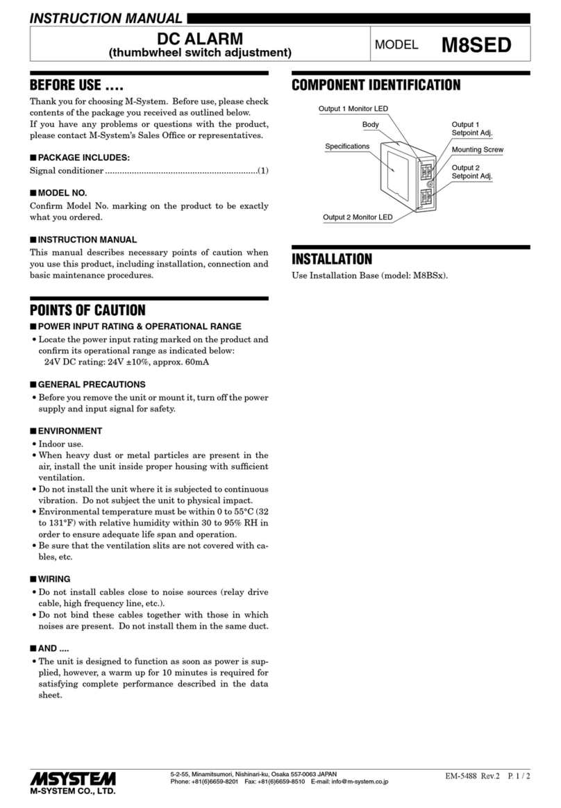 M-system M8SED User manual