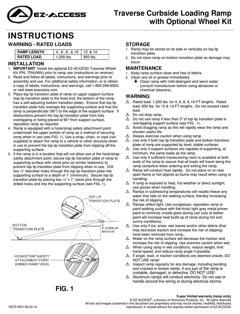 EZ-ACCESS TRAVWK User manual