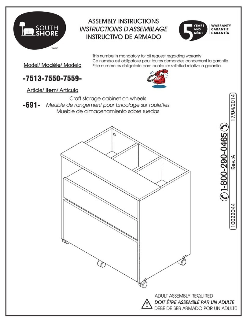 SouthShore -7513-7550-7559- Assembly instructions SouthShore -7513-7550-7559- Assembly instructions