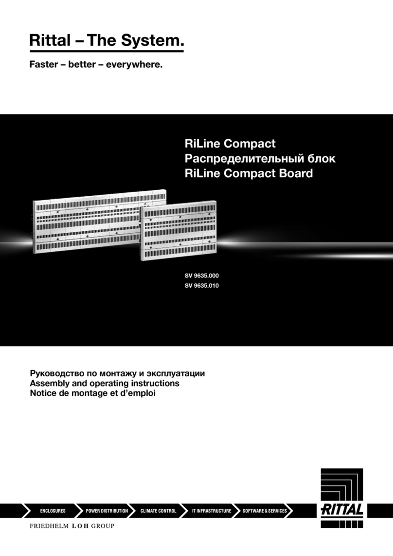 Rittal RiLine Compact Assembly and operating instructions