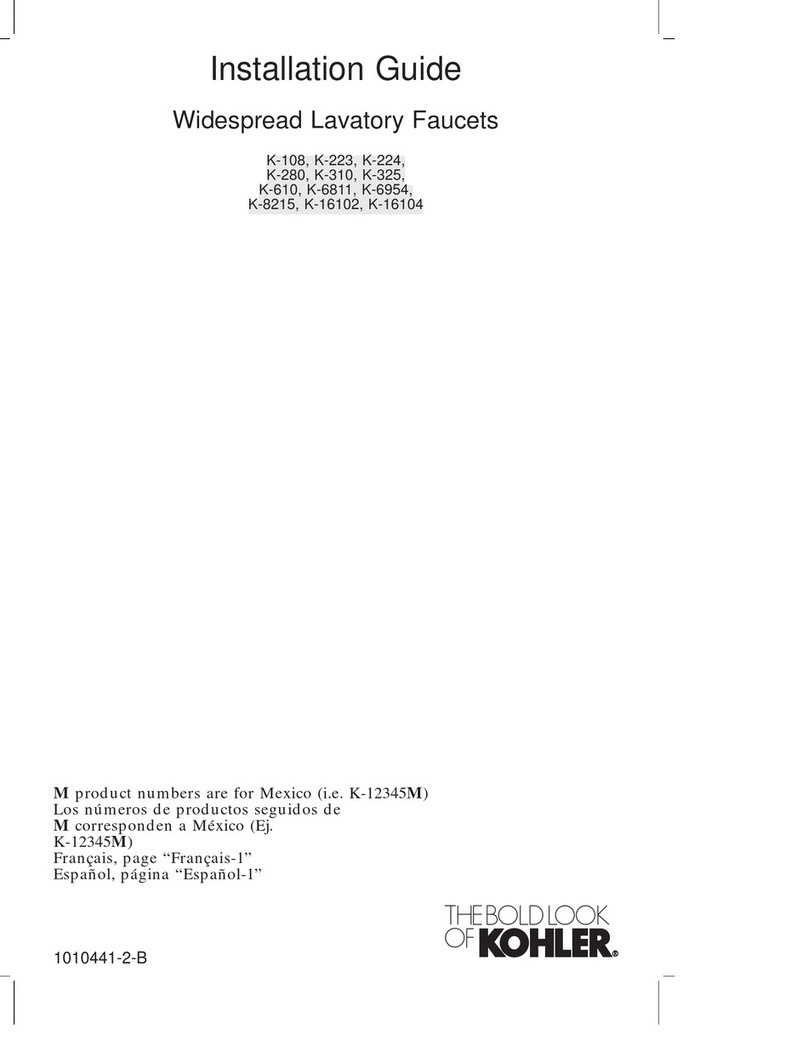 Kohler K-108 User manual