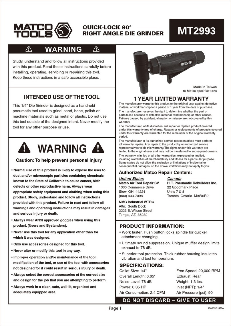 Matco Tools MT2993 manual