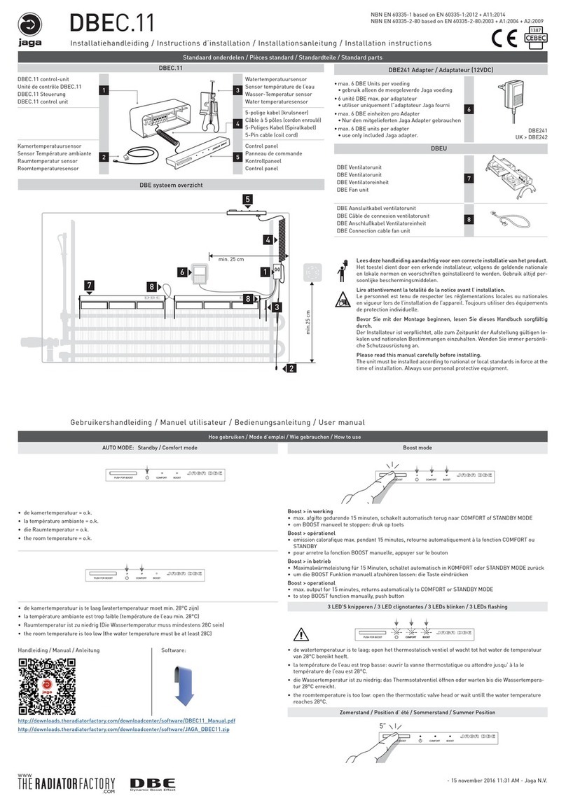 Jaga DBEC.11 installation instructions