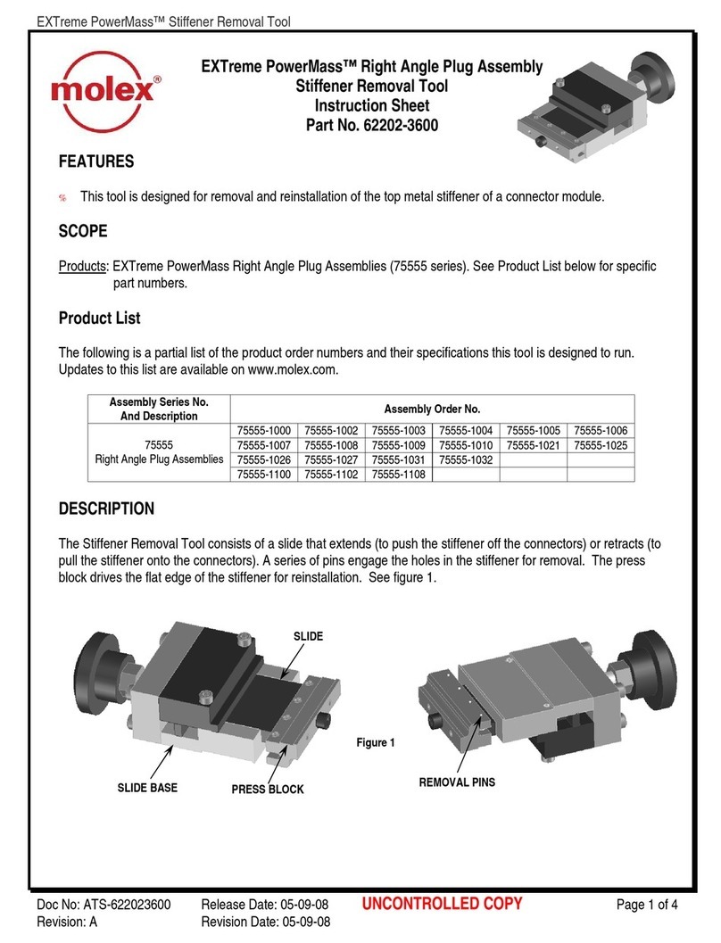 molex EXTreme PowerMass 75555 Series User manual