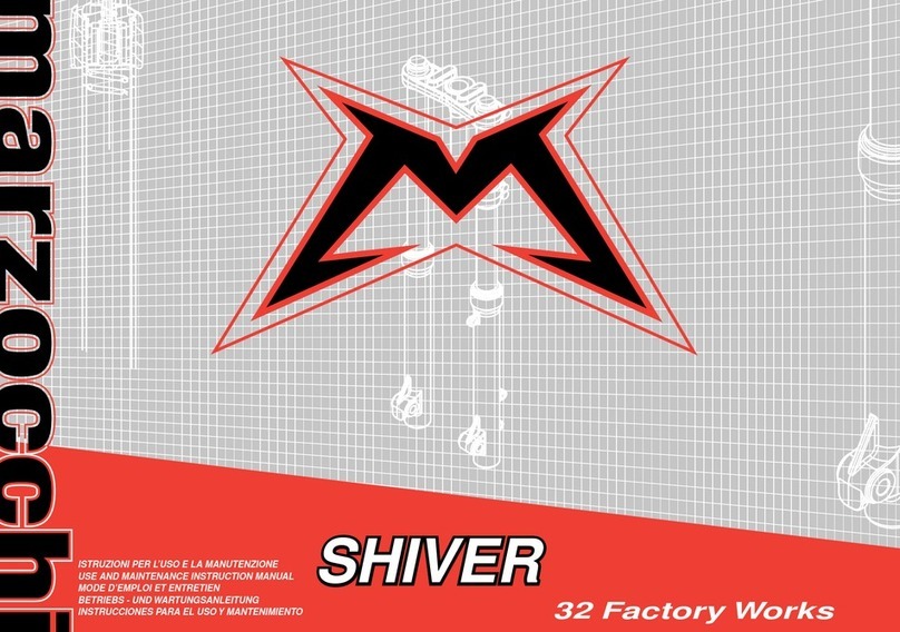 Marzocchi SHIVER Use and maintenance instruction manual