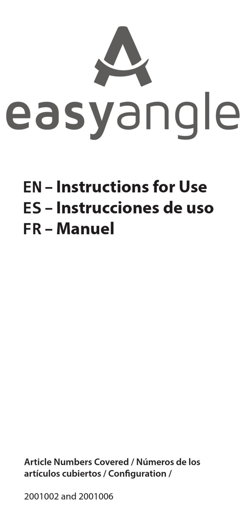 Meloq easyangle Instructions for use