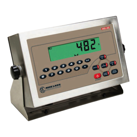 Rice Lake 482-AG User manual