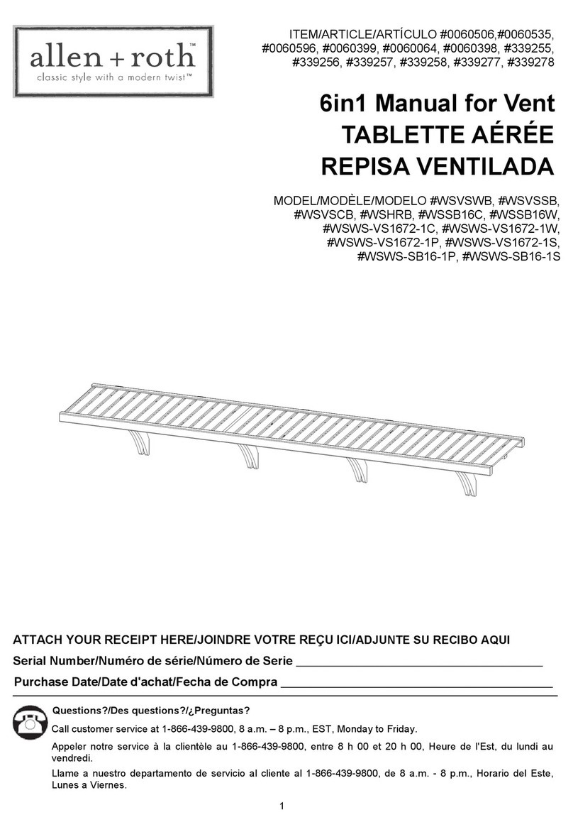 Allen + Roth WSVSWB User manual