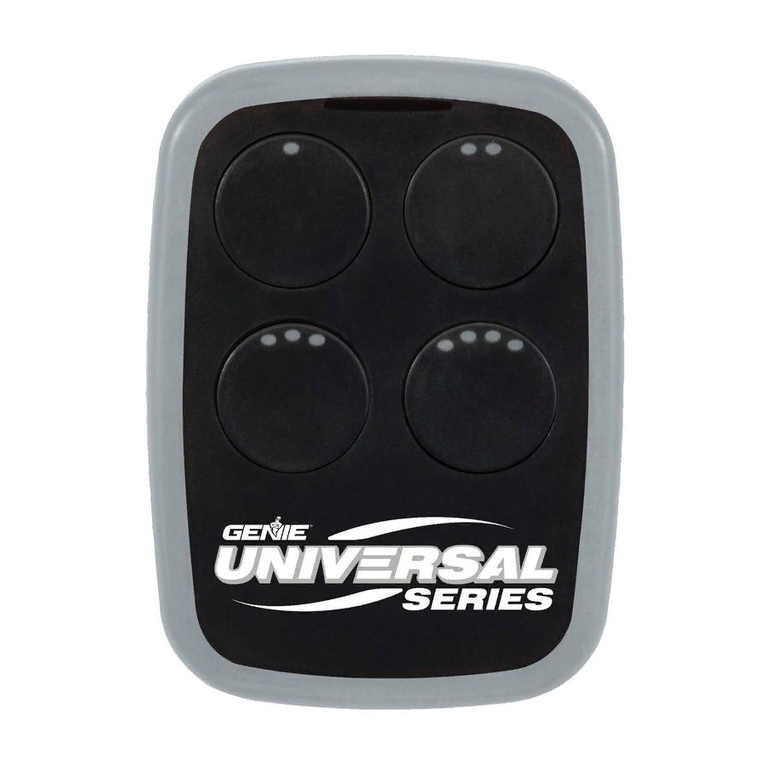 Genie UNIVERSAL REMOTE instructions