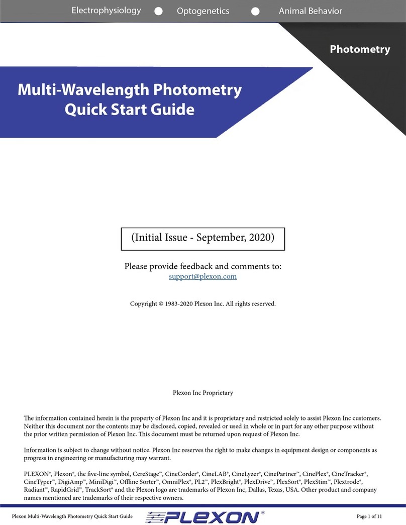 Plexon Multi-Wavelength Photometry quick start guide Plexon Multi-Wavelength Photometry quick start guide