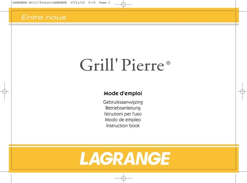 Lagrange Grill'Pierre User manual