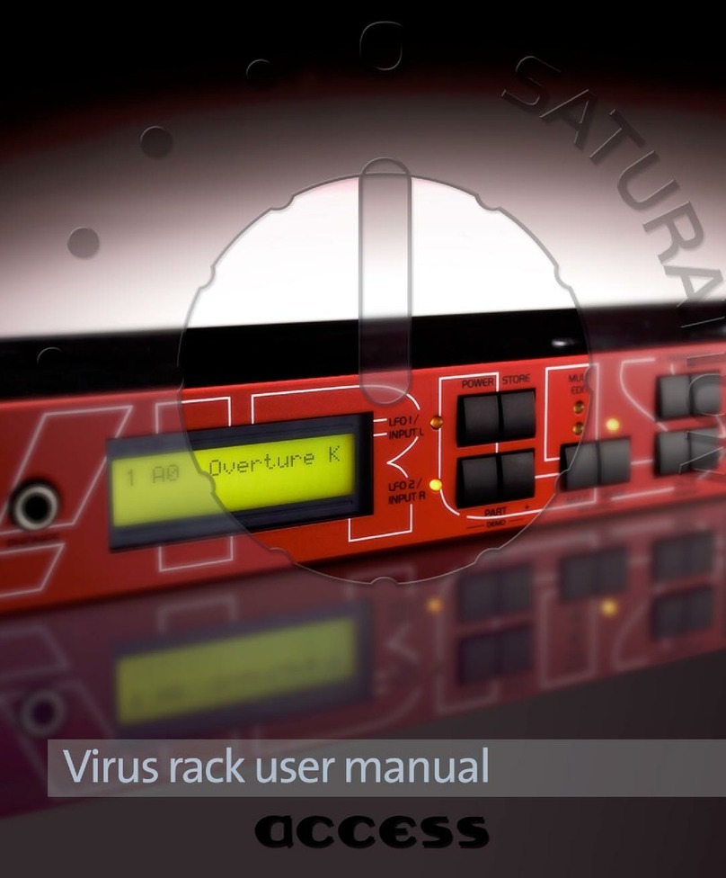 Access VIRUS C SERIES User manual
