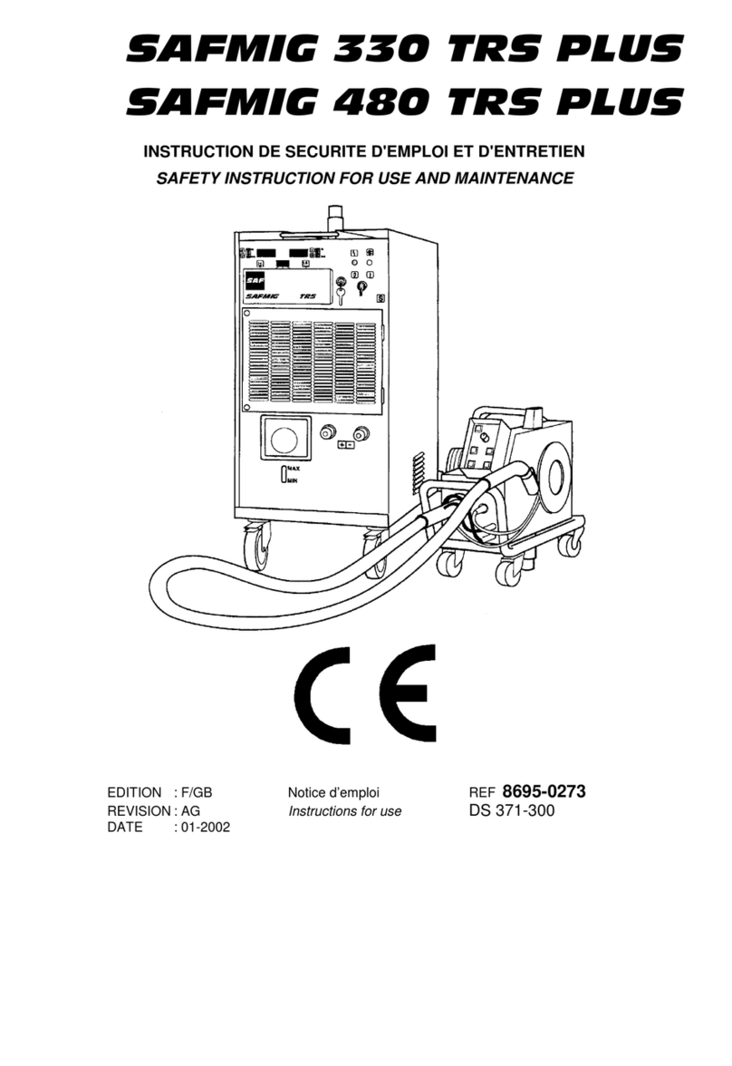 Air Liquide SAFMIG 330 TRS PLUS Mounting instructions