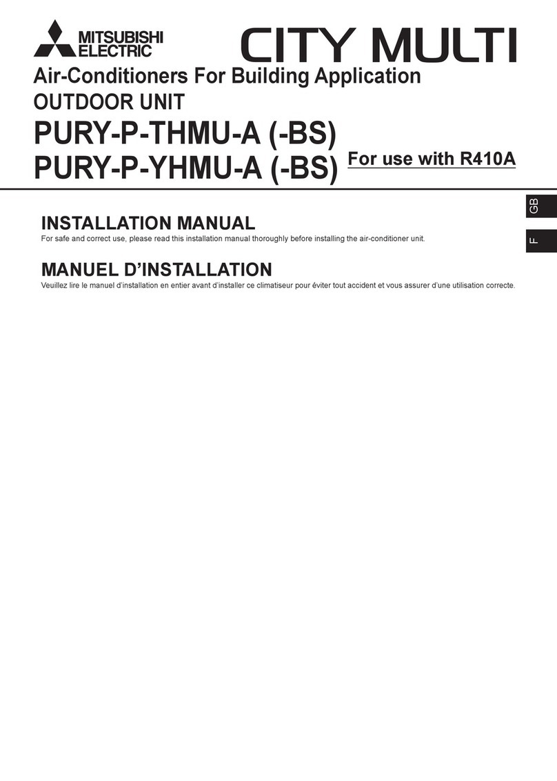 Mitsubishi Electric CITY MULTI PURY-P-THMU-A User manual
