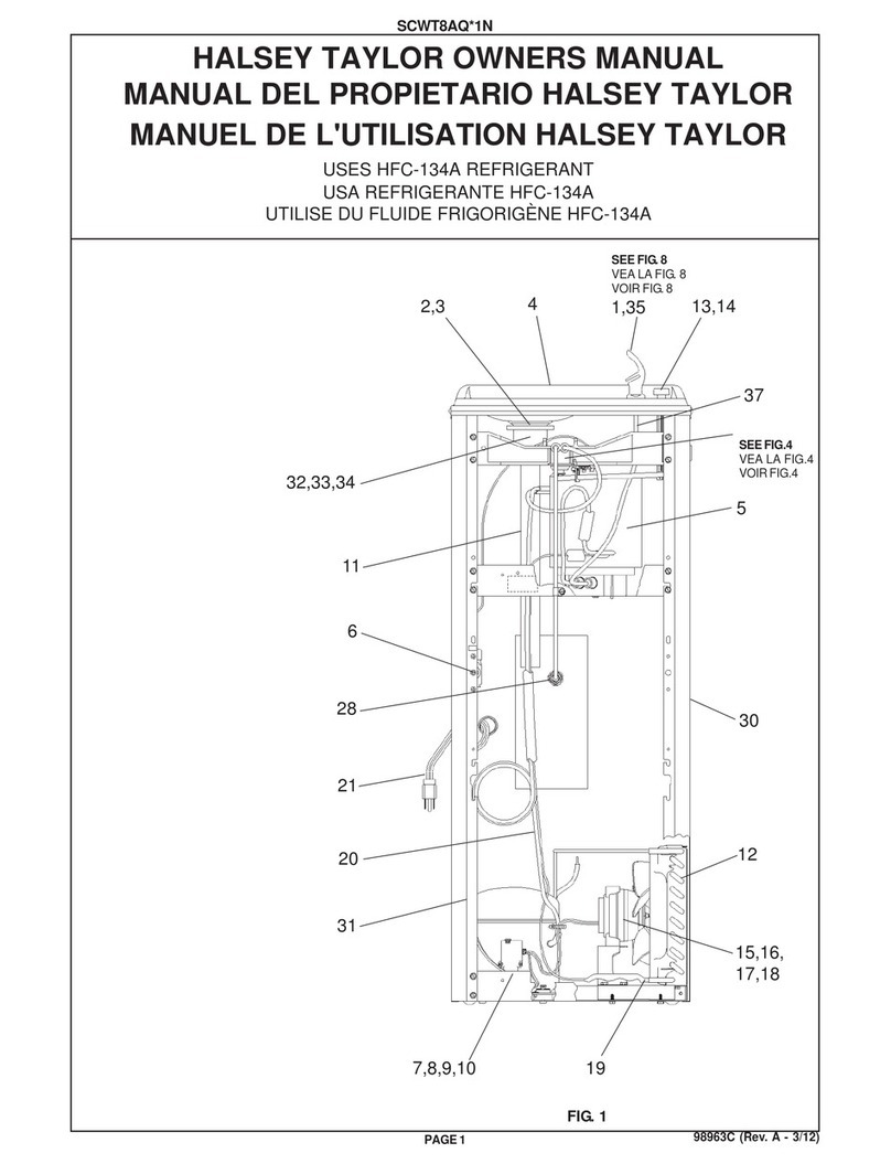 Halsey Taylor USES HFC-134A REFRIGERANT User manual Halsey Taylor USES HFC-134A REFRIGERANT User manual