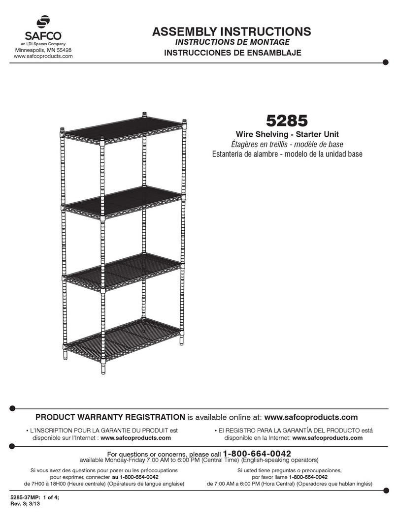 LDI Spaces SAFCO 5285 User manual LDI Spaces SAFCO 5285 User manual