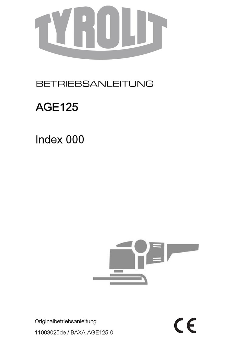 TYROLIT Hydrostress AGE125 operating instructions