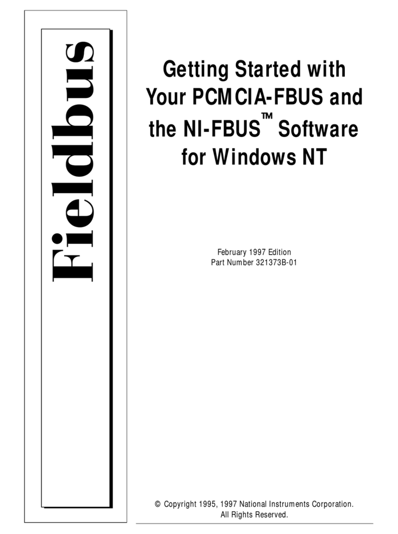 Fieldbus Specialists PCMCIA-FBUS User manual