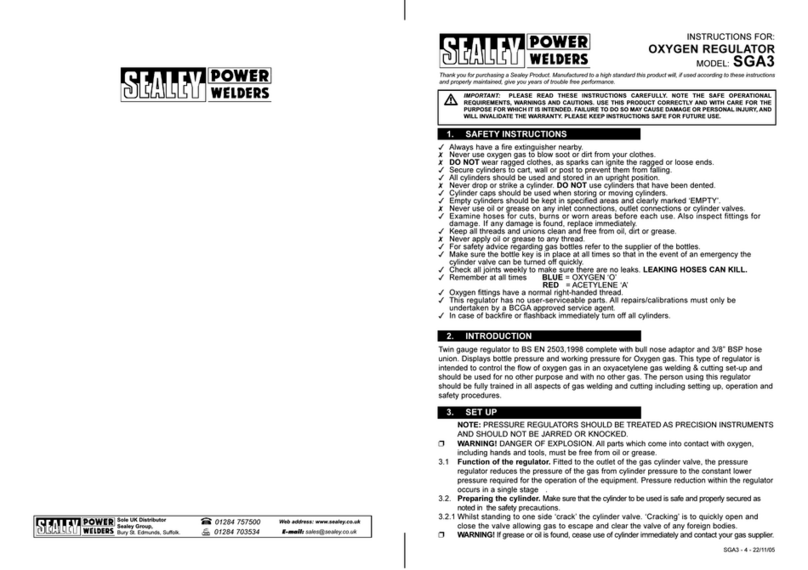 Sealey SGA3 User manual