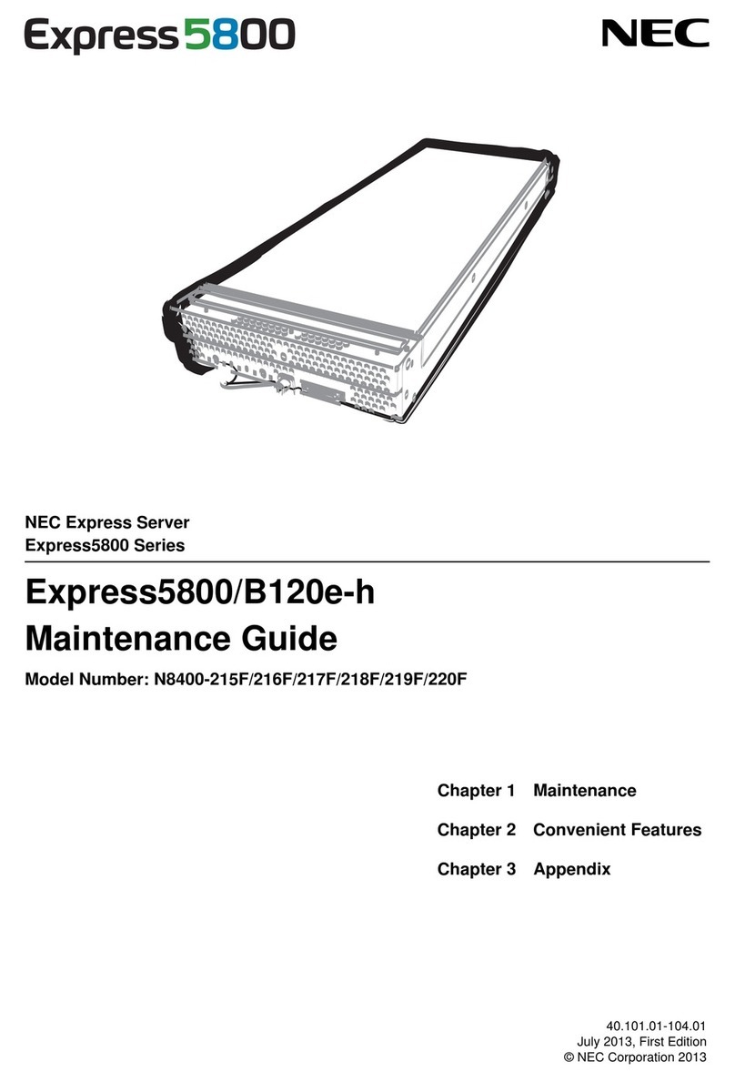 NEC NEC Express5800 Series Operating manual