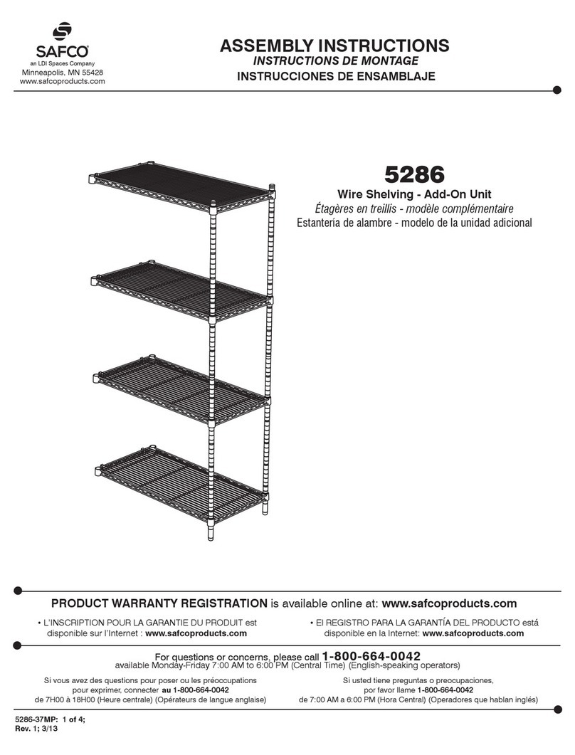 LDI Spaces Safco 5286 User manual