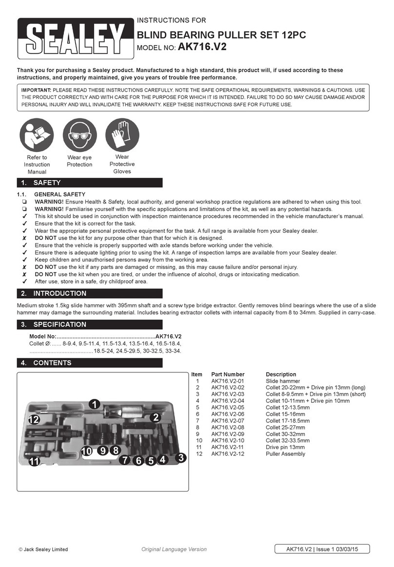 Sealey AK716.V2 User manual