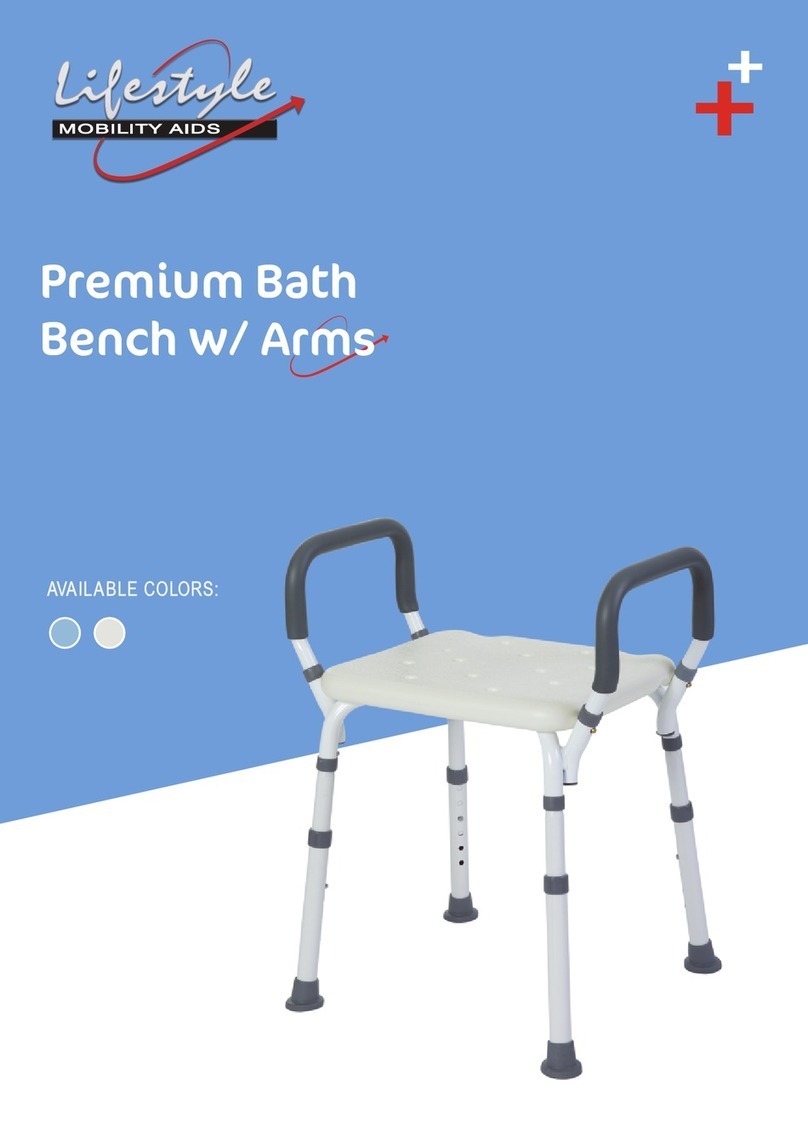 Lifestyle Premium Bath Bench with Arms user manual