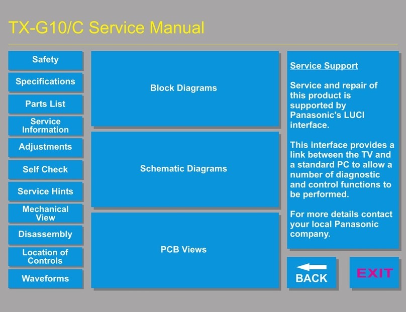 Panasonic TX-G10/C User manual