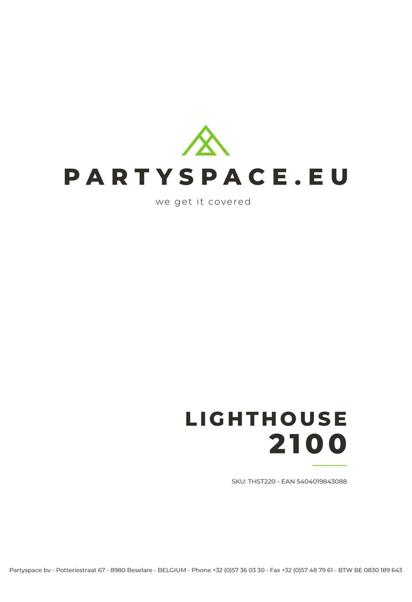 PartySpace LIGHTHOUSE 2100 manual