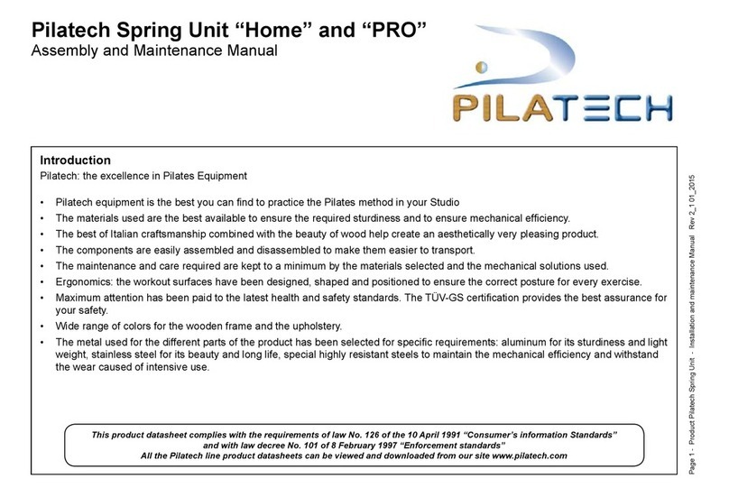 Pilatech Spring Unit Home Quick guide