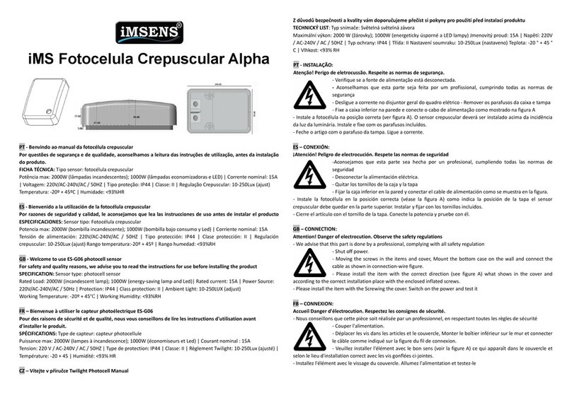 iMSENS ES-G06 Instructions for use