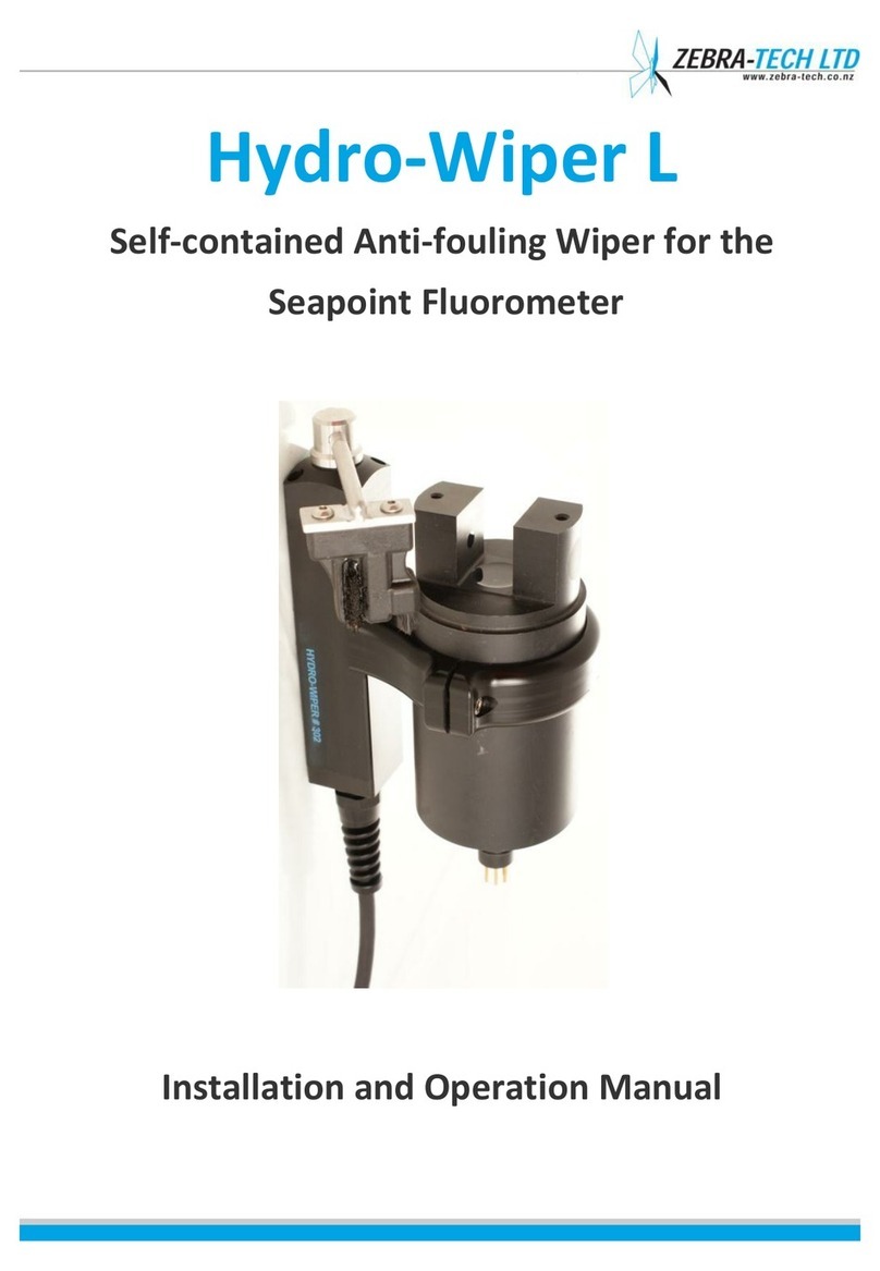 Zebra-Tech Hydro-Wiper L Installation and operation manual